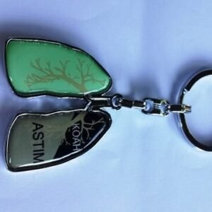 Metal Akciğer Koah Astım Anahtarlık 12 Adet 353mp