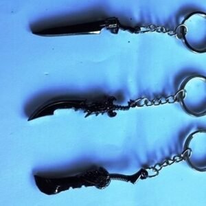 Metal Bıçak Anahtarlık 12 Adet 386mp