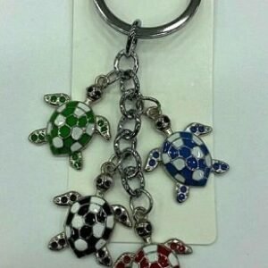 Metal Çoklu Kaplumbağa Salkım Anahtarlık 281mp