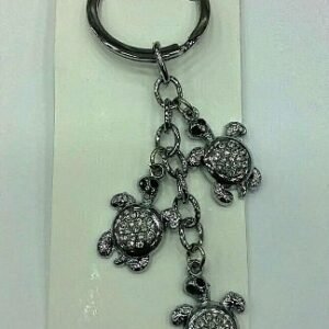 Metal Çoklu Taşlı Kaplumbağa Salkım Anahtarlık 282mp