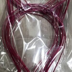 Metal Fuşya Rengi Tavşan Taç 12 Adet 1439mp