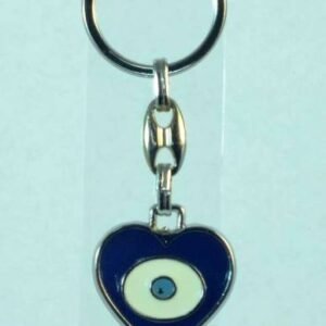 Metal Kalp Nazar Anahtarlık 12 Adet 9613as