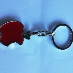 Metal Kırmızı Elma Anahtarlık 12 Adet 358mp