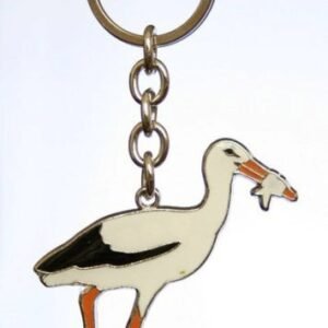 Metal Leylek Anahtarlık 12 Adet 9630as