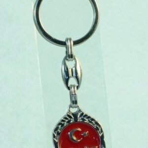 Metal Mineli Ay Yıldız Türkiye Anahtarlık 12 Adet 9621as
