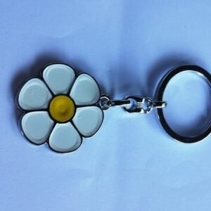 Metal Papatya Anahtarlık 12 Adet 357mp