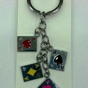 Metal Salkım İskambil Oyun Kağıdı Anahtarlık 273mp