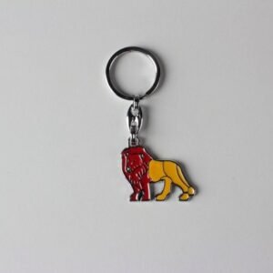 Metal Sarı Kırmızı Aslan Taraftar Anahtarlık 12 Adet 329mp