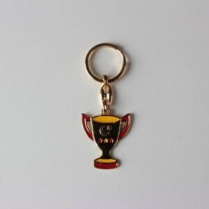 Metal Sarı Kırmızı Taraftar Kupa Anahtarlık 12 Adet 326mp