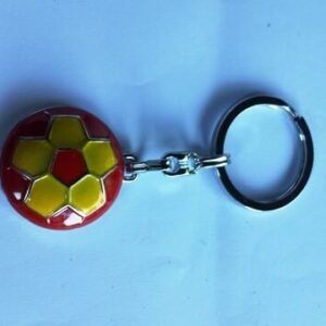 Metal Sarı Kırmızı Top Anahtarlık 12 Adet 377mp