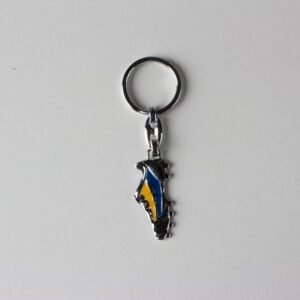 Metal Sarı Lacivert Krampon Taraftar Anahtarlık 12 Adet 337mp