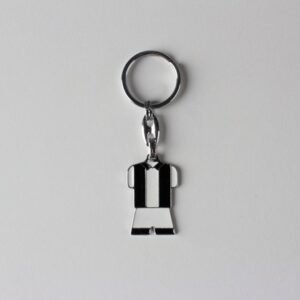 Metal Siyah Beyaz Taraftar Anahtarlık 12 Adet 313mp