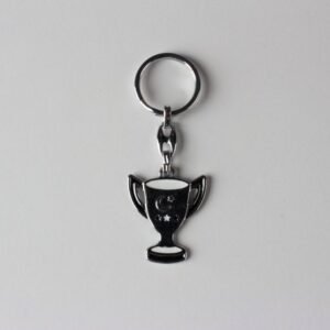 Metal Siyah Beyaz Taraftar Kupa Anahtarlık 12 Adet 323mp