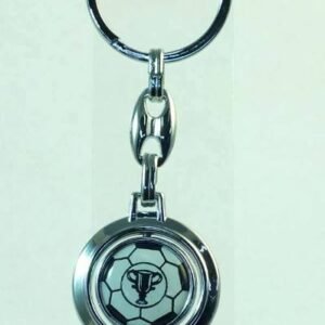 Metal Siyah Beyaz Top Anahtarlık 12 Adet 9623as