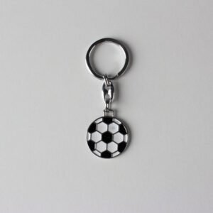 Metal Siyah Beyaz Top Taraftar Anahtarlık 12 Adet 332mp