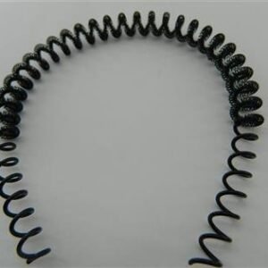 Metal Siyah Yayli Tac 12 Adet 4498tb