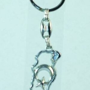 Metal Türkiye Haritası Ay Yıldız Anahtarlık 12 Adet 9609as