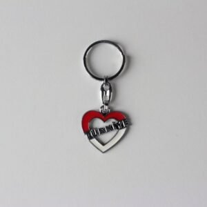 Metal Türkiye Kalp Anahtarlık 12 Adet 299mp