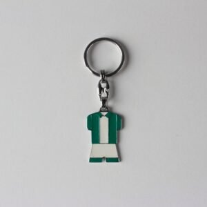 Metal Yeşil Beyaz Taraftar Anahtarlık 12 Adet 316mp