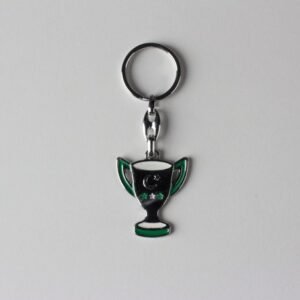 Metal Yeşil Beyaz Taraftar Kupa Anahtarlık 12 Adet 327mp