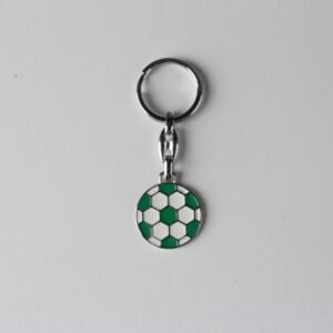 Metal Yeşil Beyaz Top Taraftar Anahtarlık 12 Adet 336mp