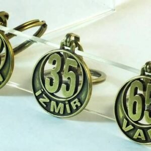 Metal İl Plaka Anahtarlık 12 Adet 9585as