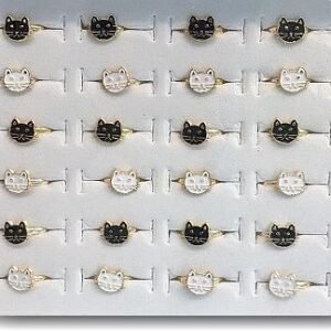 Mineli Kedi Yuzuk 36 Adet 570sb