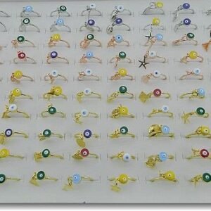 Mineli Nazarli Sallantili Eklem Yuzuk 100 Adet 2929tb