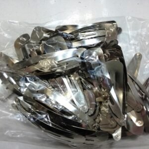 İmalattan Toptan Nikel Gümüş Rengi 5 cm Çıtçıt Toka 50 Adet 2151mp