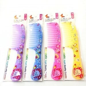 Plastik Renkli Bayan Tarak 12 1786mp