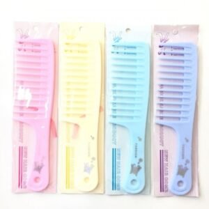 Plastik Renkli Bayan Tarak 12 Adet 1775mp