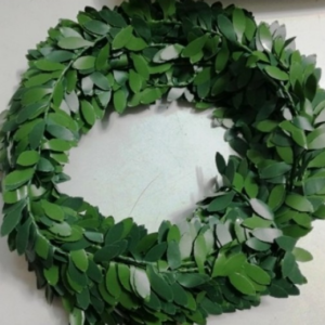 Plastik Yeşil Yapraklı Taç Yapım Teli 7 Metre 1181mp