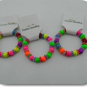 Renkli Boncuklu Cocuk Bileklik 12 Adet 2867tb