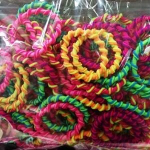 Renkli Çocuk Lastik Toka 100 Adet 2958mp