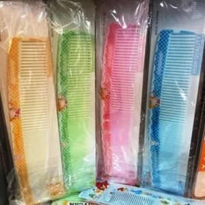 Renkli Desenli Plastik Bayan Tarak 12 Adet 1474mp