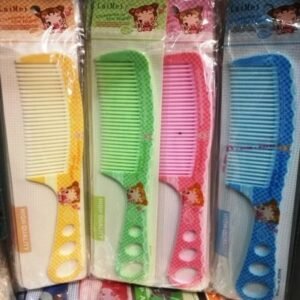 Renkli Desenli Plastik Bayan Tarak 12 Adet 1475mp