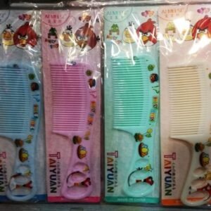 Renkli Desenli Plastik Çocuk Tarak 12 Adet 1472mp