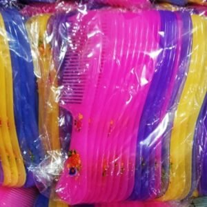 Renkli Plastik Bayan Tarak 20 Adet 1477mp