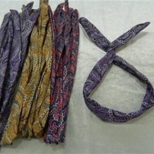 Şal Baskılı Telli Saç Bandı 12 Adet 3158mp