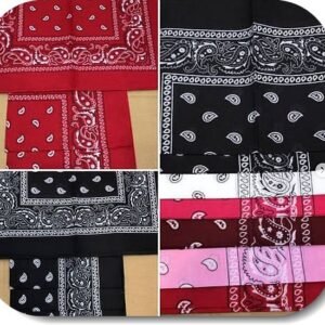 Sal Desenli Bandana 12 Adet 7079mp