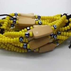 Sarı Renk İsim Yazılan Boncuk Bileklik 25 Adet 3944mp