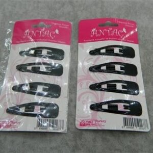 Siyah 5 cm Çıtçıt Toka 12 Kart 2002mp