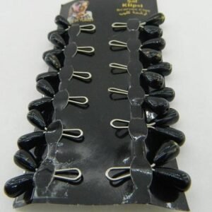 Siyah Boncuklu Esarp Ataci 12 Adet 4445tb