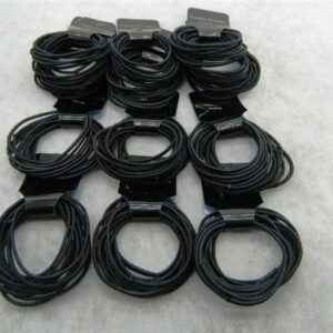 Siyah İnce Lastik Toka 100 Adet 1305mp