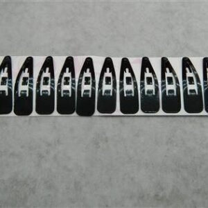 Siyah Renk 7 cm Çelik Çıtçıt Toka 12 Adet 2728mp