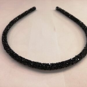 Siyah Simli Kordonlu Metal Taç 2983mp