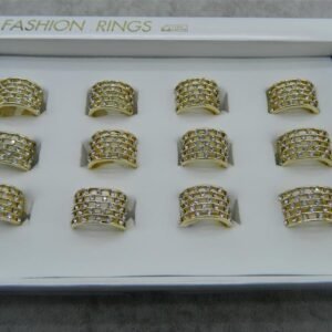 Taşlı Bayan Yüzük 12 Adet 1881mp