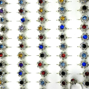 Taşlı Çocuk Yüzük 60 Adet 6545as