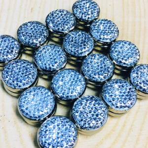 Taşlı Gümüş Rengi Mıknatıslı Eşarp Klipsi 12 Adet 2775mp