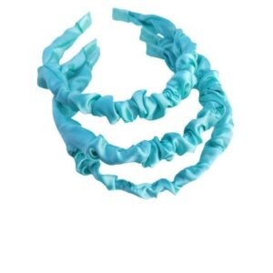 12 Adet 1 Cm Mint Renk Saten Büzgülü Taç